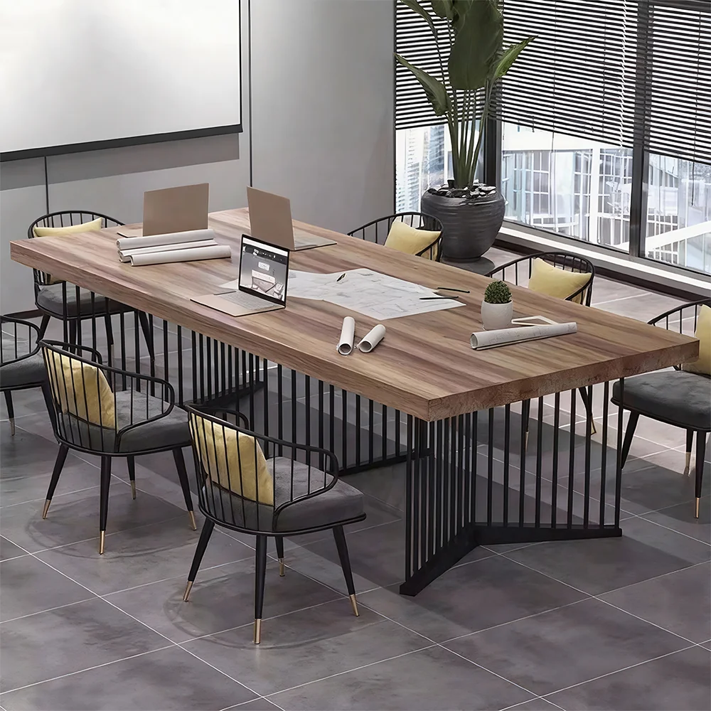 Minimalist Solid Wood Conference Table - image 3
