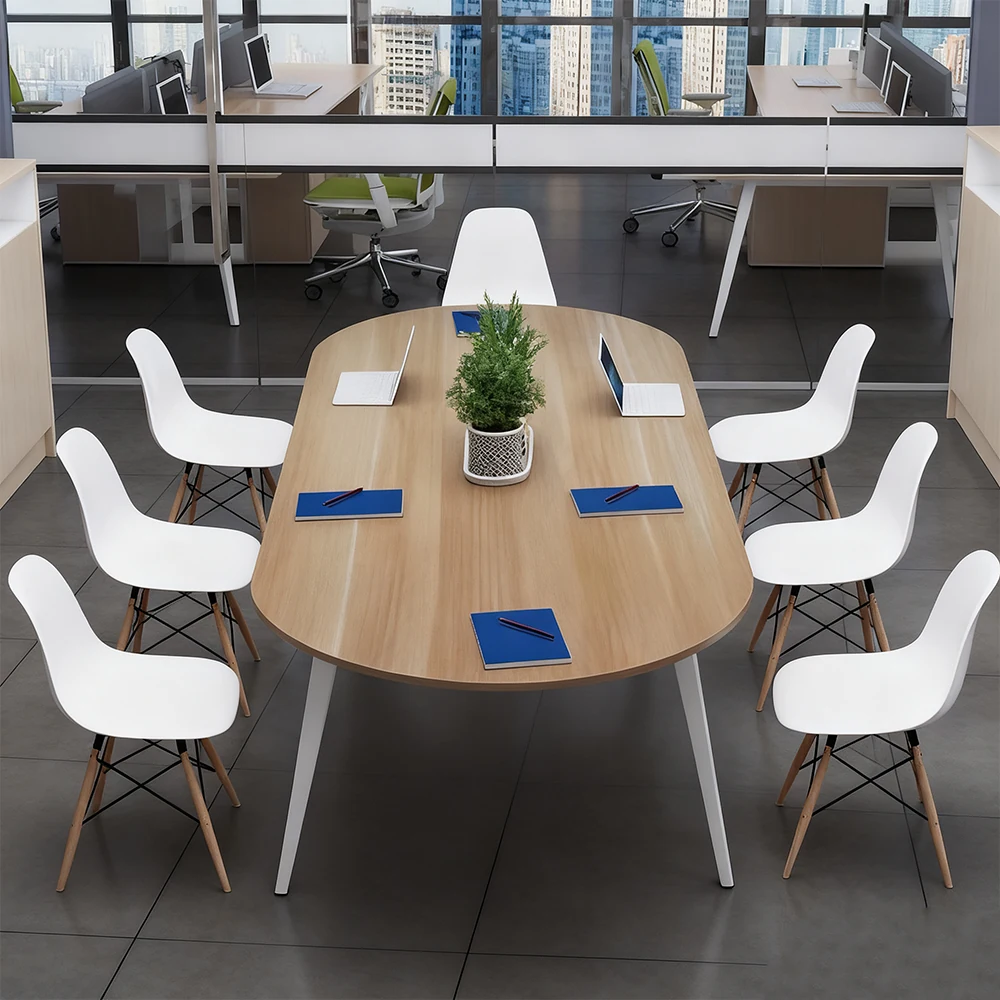 White Oval Conference Table - Maoters - image 2