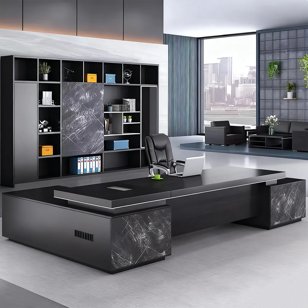 Executive L Shaped Desk with Storage - image 9