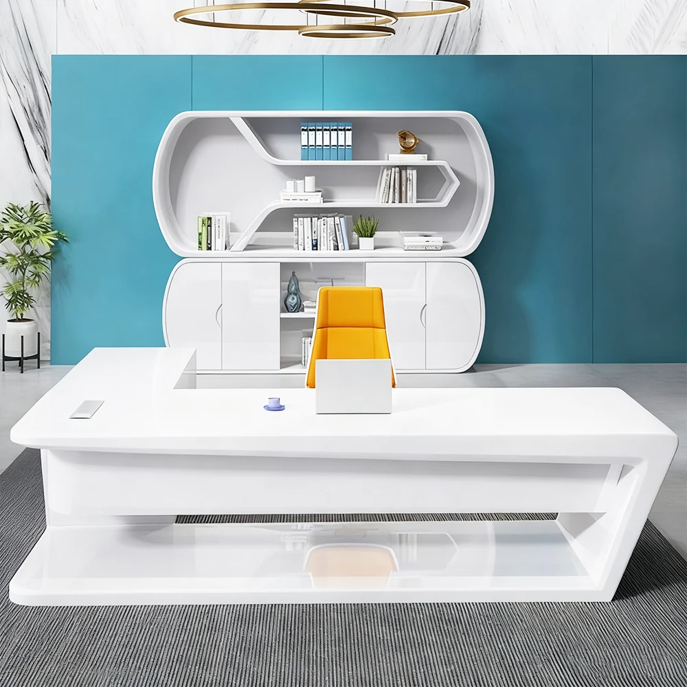 Innovative  Stylish Lacquered Executive Desk - image 10