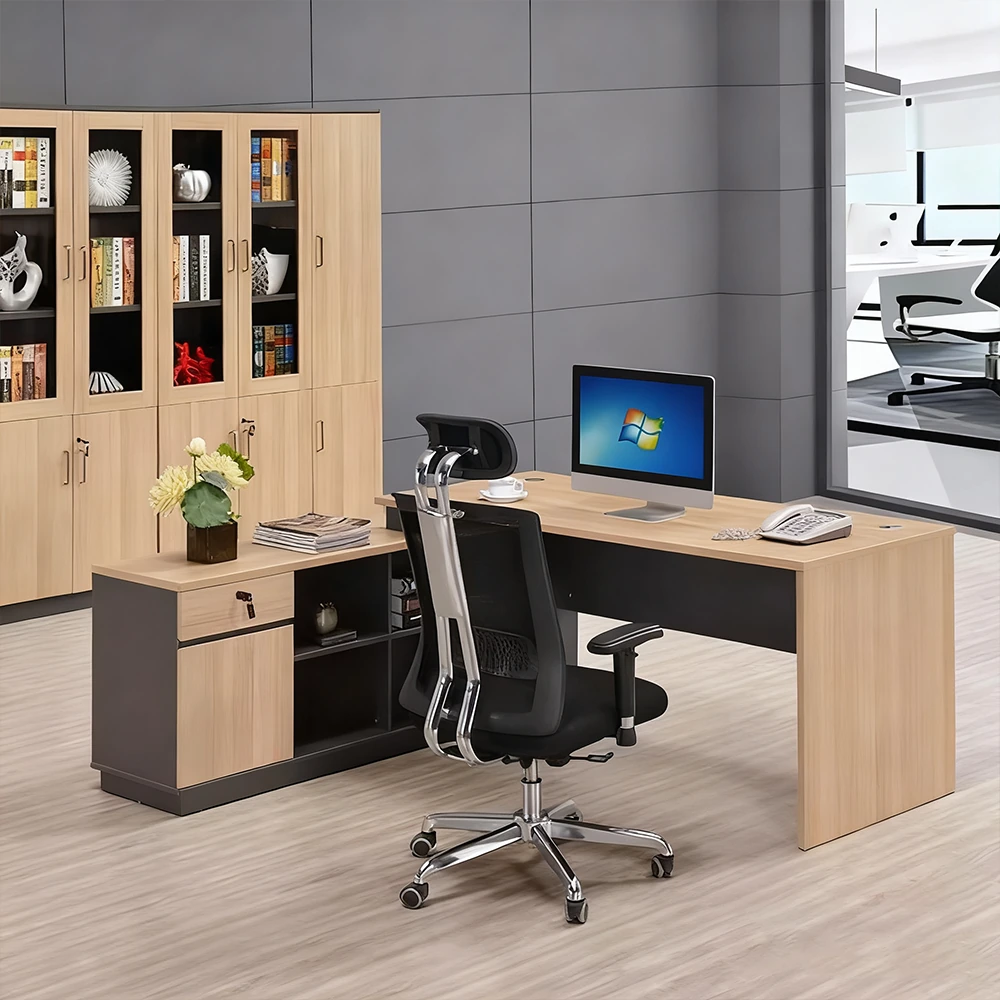 L-Shape Corner Desk Executive Office Desk Computer Table - image 10