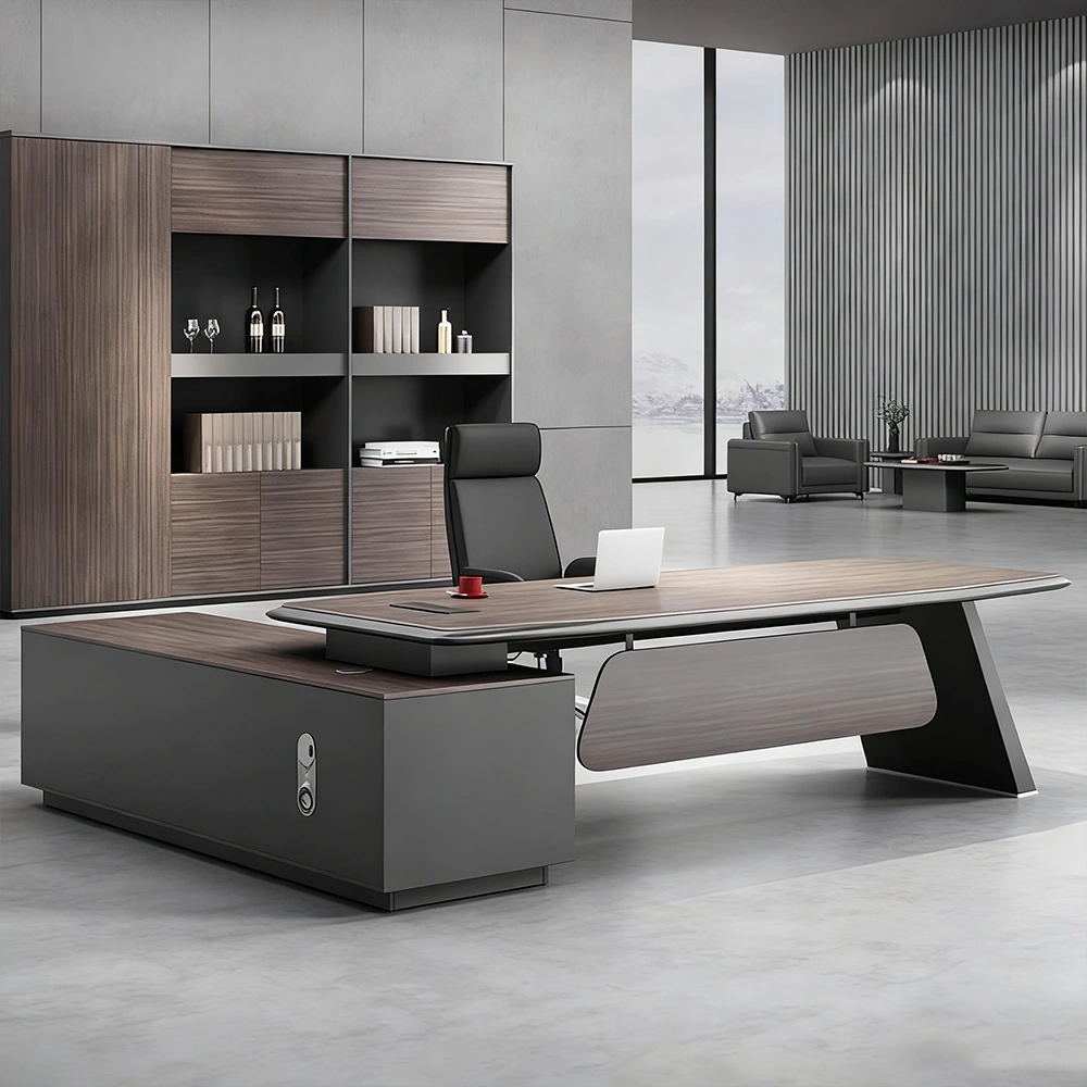 Lacquered Laminate Executive Desk - Maoters - image 2