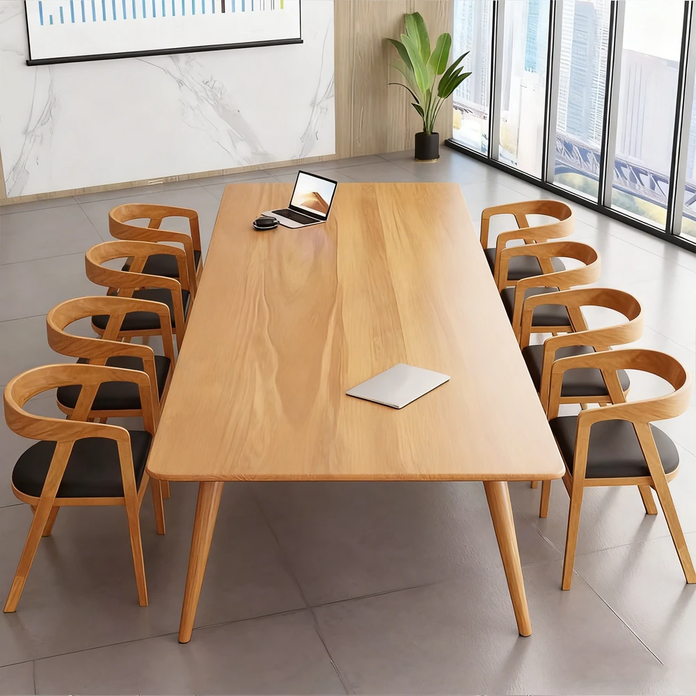 All Solid Wood Negotiation Table Conference Table - image 2
