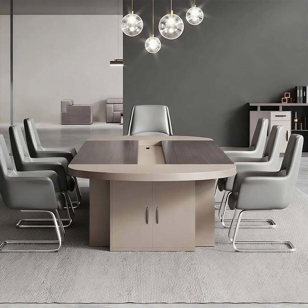 Light Luxury Conference Table - Simple Modern Oval - image 4