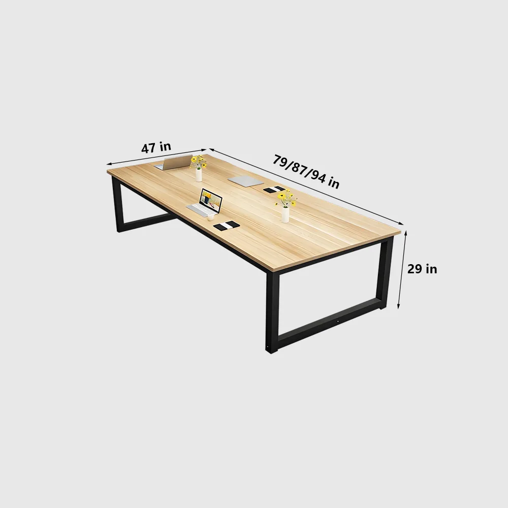 Solid Wood Rectangular Conference Table - Maoters - image 9
