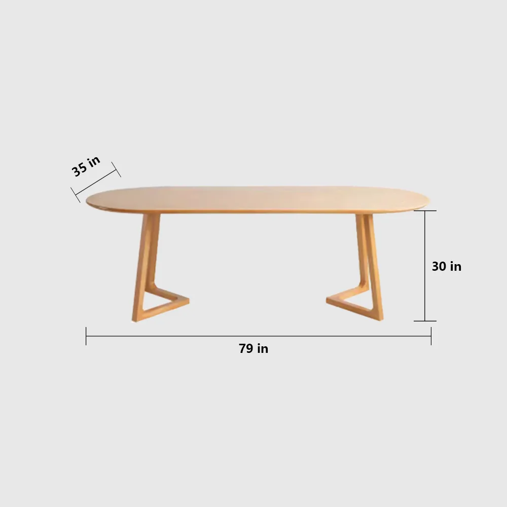 Oval Small Home Log Conference Table - Maoters - image 10