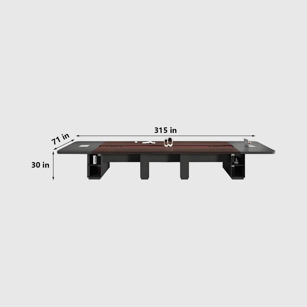 Sturdy Large Rectangular Conference Table - image 10
