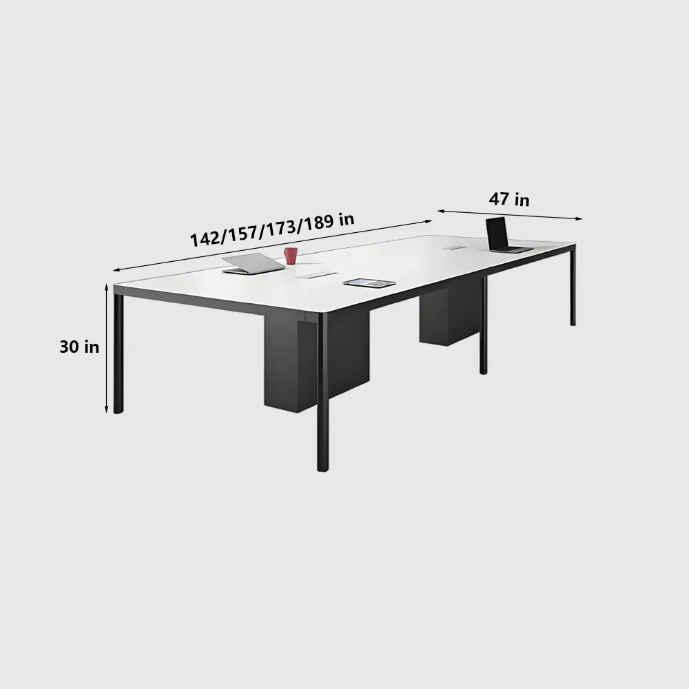 Rectangular Conference Table Wrapped In Aluminum - image 10