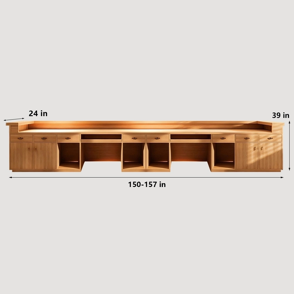 Vintage Art Multifunctional Reception Desk - Maoters - image 20
