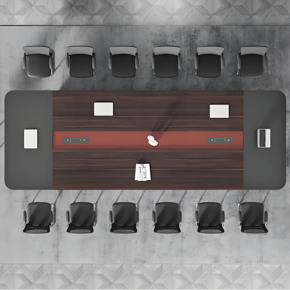 Sturdy Large Rectangular Conference Table - image 2