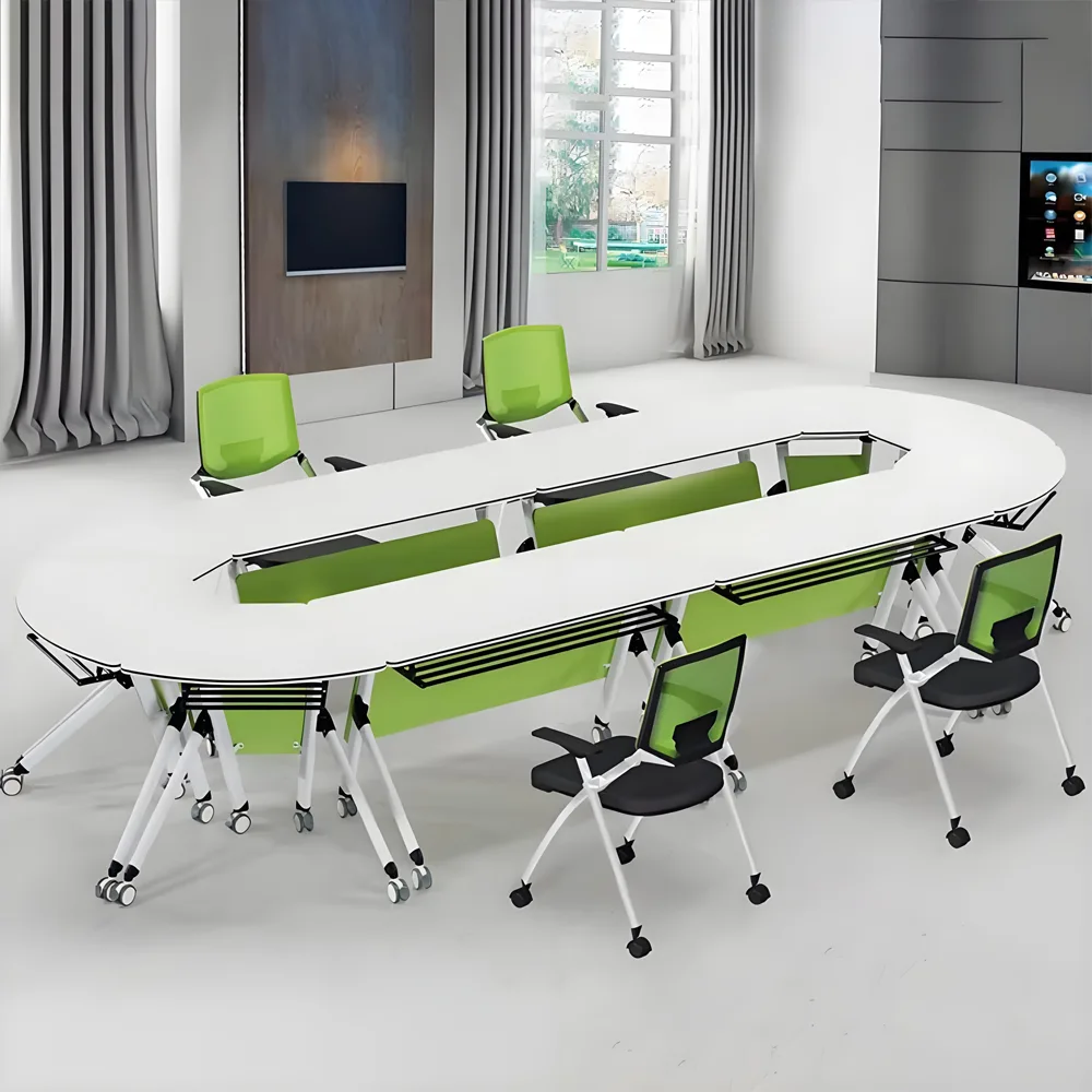 Modern Circular Conference Table Long Table Folding Table - image 2