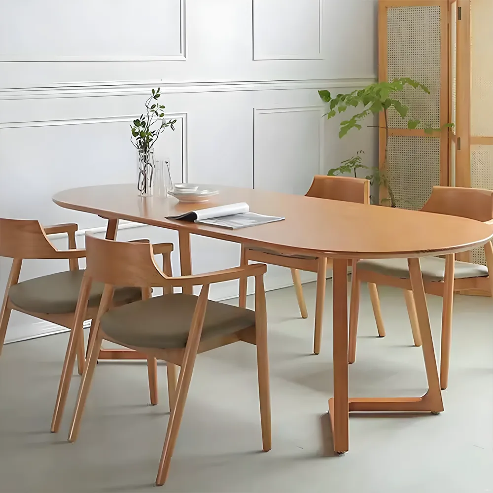 Oval Small Home Log Conference Table - Maoters - image 3