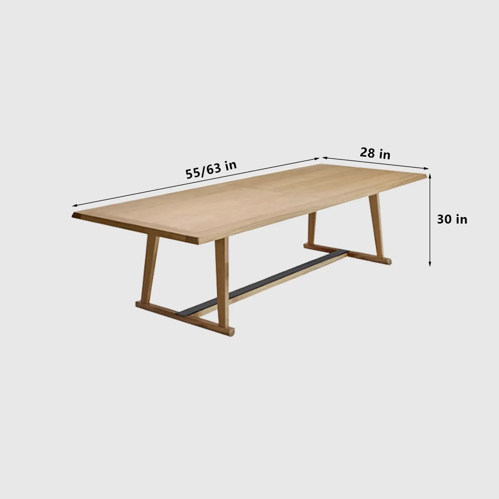 Simple All Solid Wood Long Desk for Office - image 6