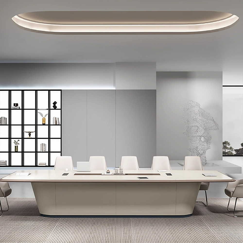 Light Luxury Modern Lacquered Conference Table - image 2