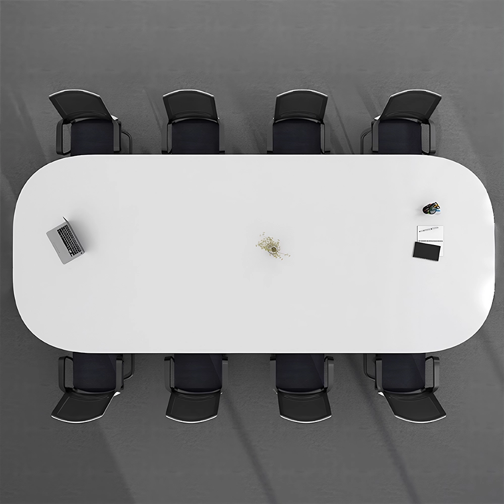 Minimalist Small Oval Conference Table - Office Desk - image 2