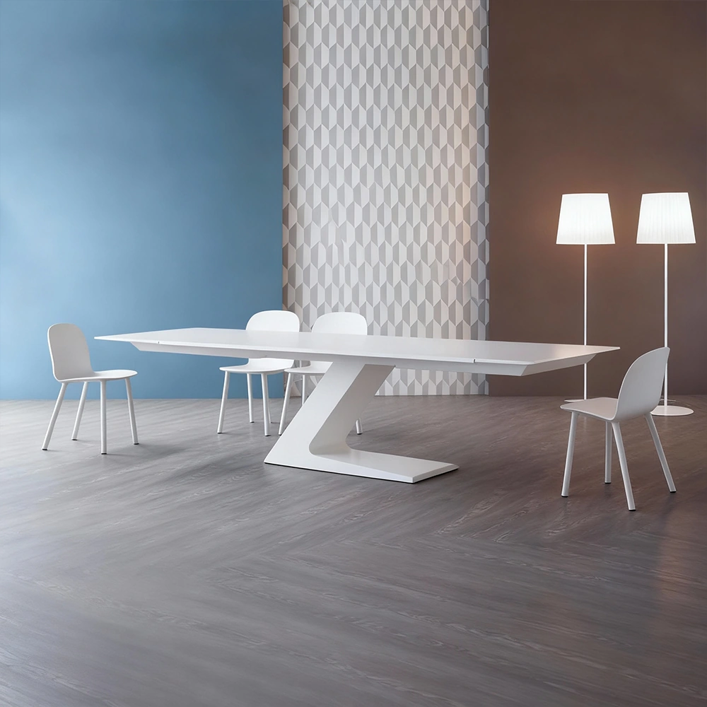 Stylish White Solid Wood Conference Table - Maoters - image 2