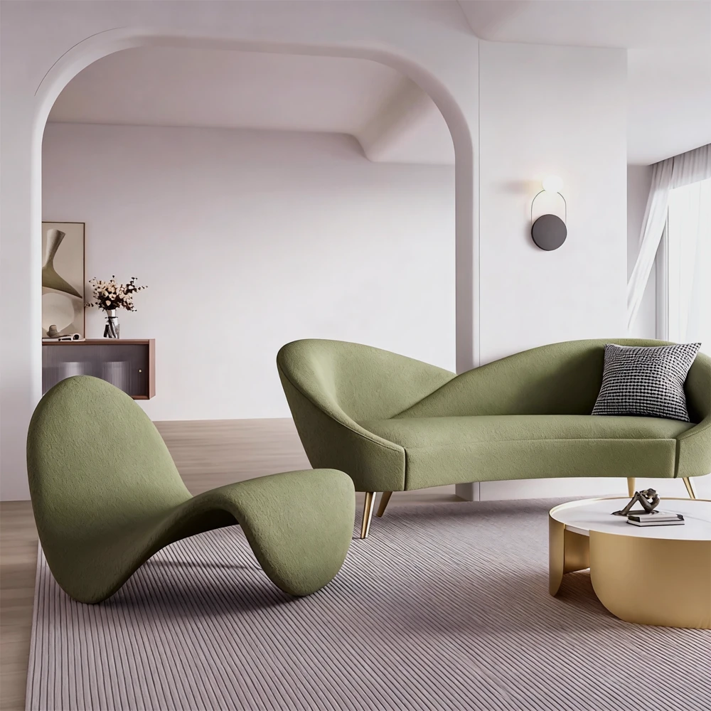 Creative Curved Reclining Sofa - Maoters - image 3