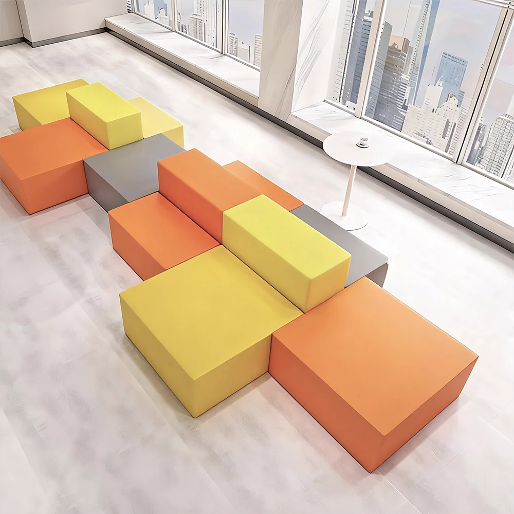 Creative Long Leather Sofa Stool - Elegance Redefined - image 2
