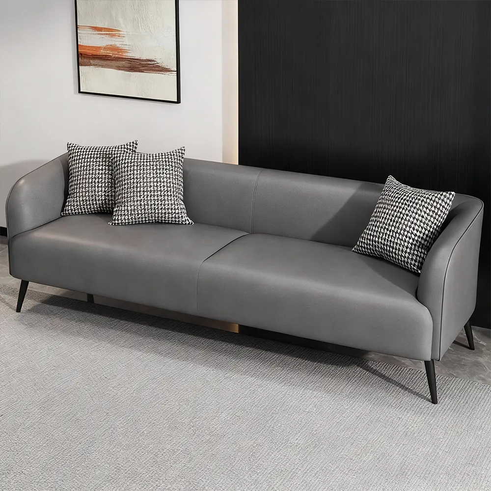 Modern Minimalist Leather Sofa, Double &amp; Triple Seater - image 2