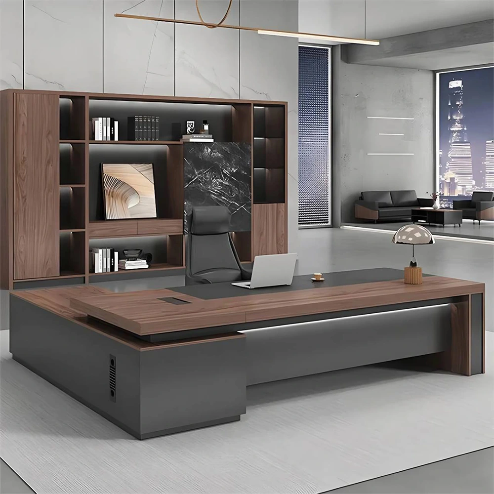 Desk with LED Strip Lighting for Executives - image 9