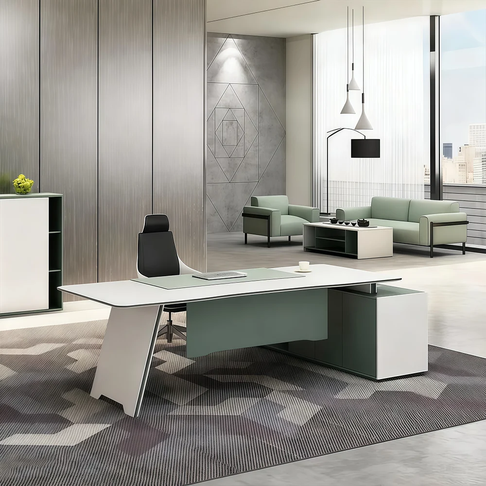 European Minimalist Office Leadership Table - image 2
