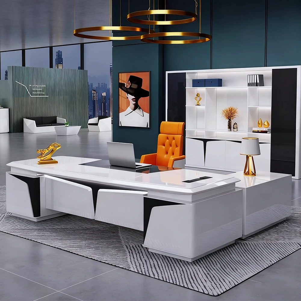 Innovative Lacquered Executive Desk - Maoters - image 9