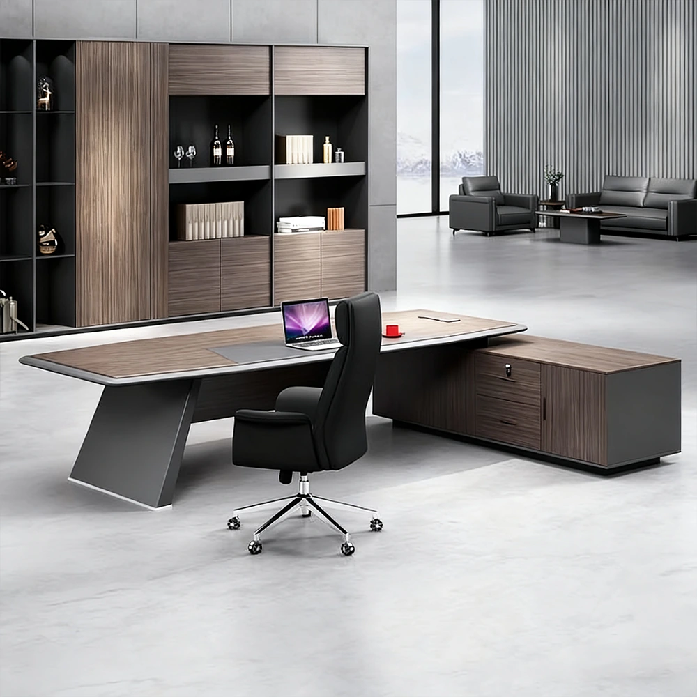 Lacquered Laminate Executive Desk - Maoters - image 10