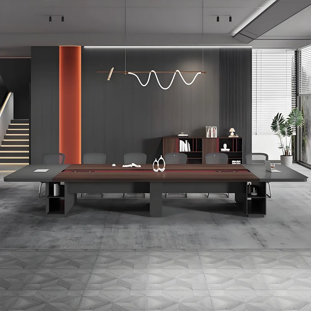 Sturdy Large Rectangular Conference Table - image 3