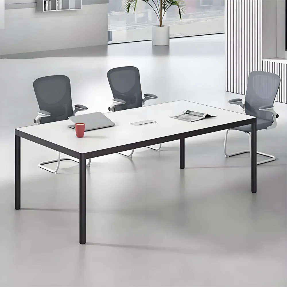 Rectangular Conference Table Wrapped In Aluminum - image 2