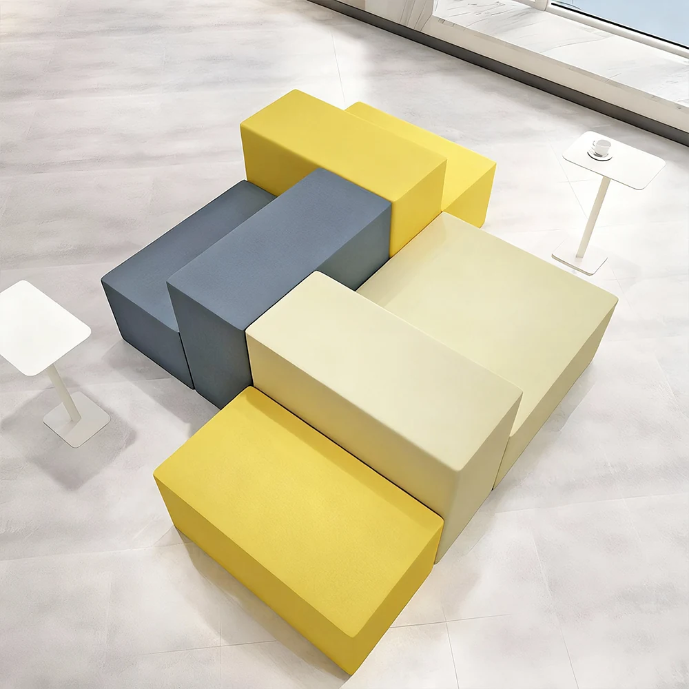 Creative Long Leather Sofa Stool - Elegance Redefined - image 3