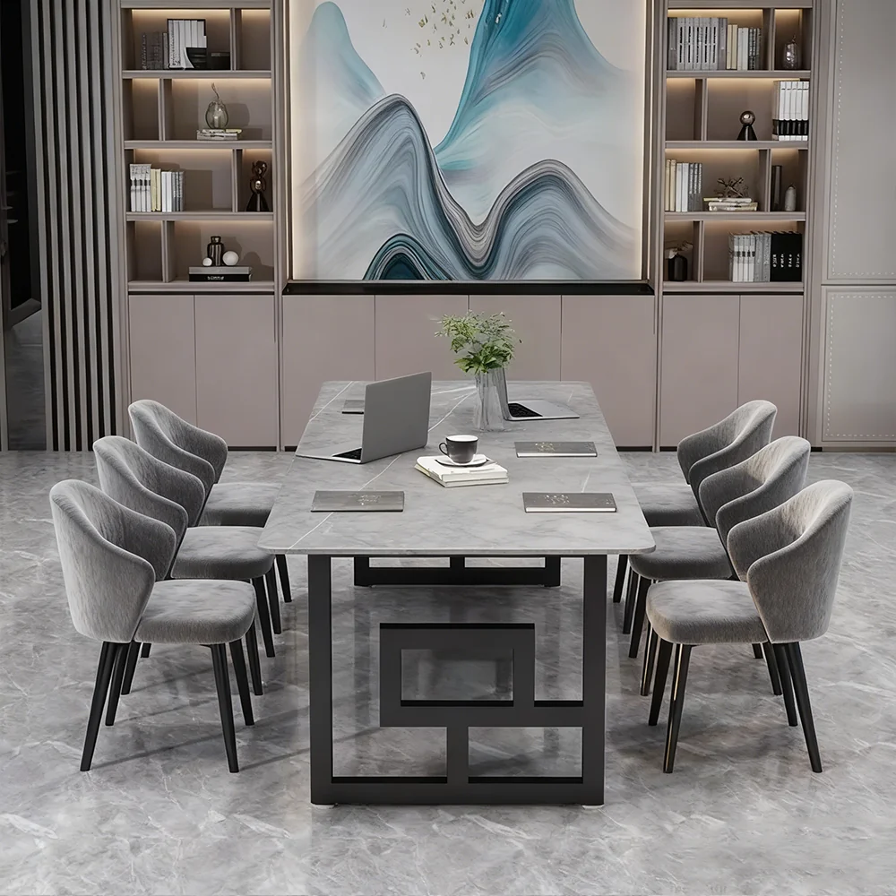 Elegant Nordic-Style Marble Conference Table - image 3