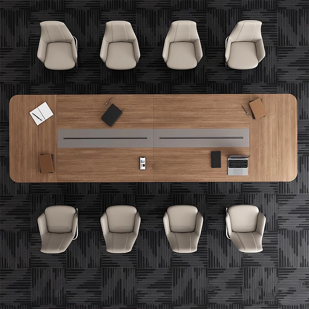 Modern Minimalist Conference Table Long Design - image 2