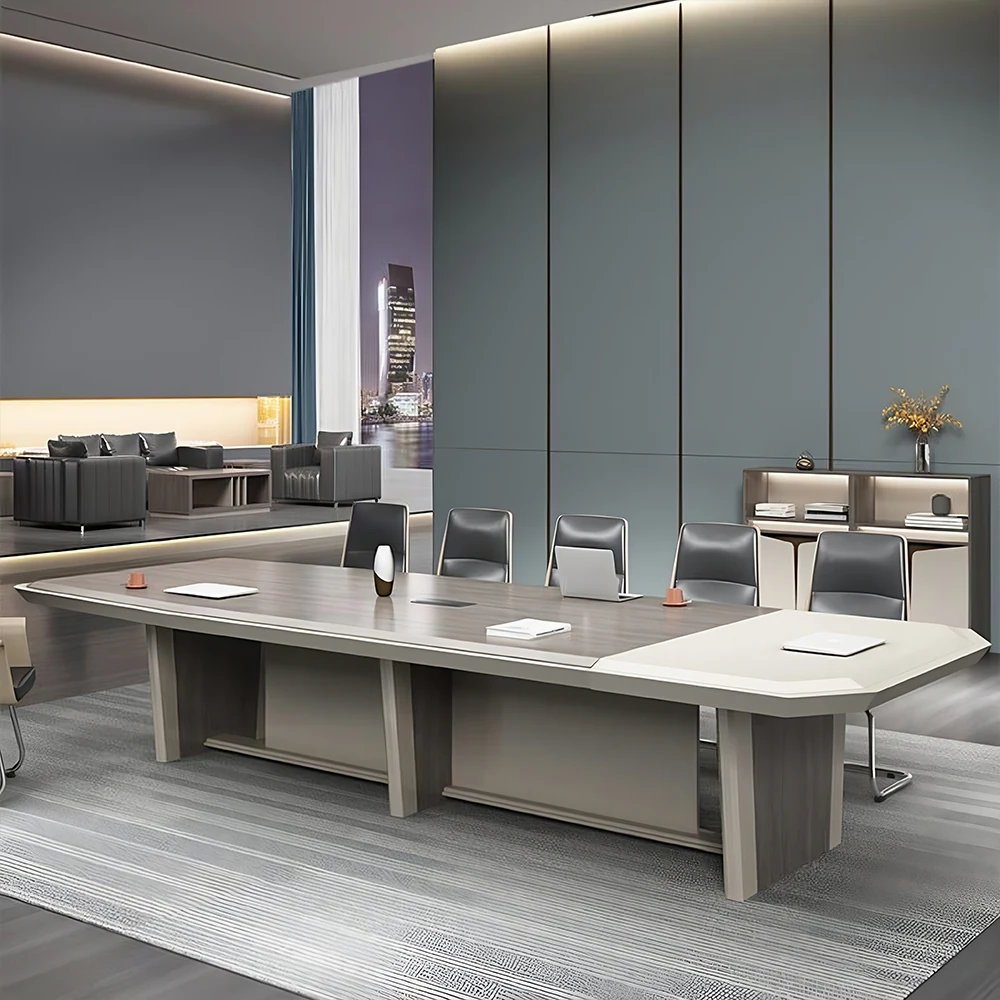 Light Luxury Lacquered Conference Table - Long Table - image 5