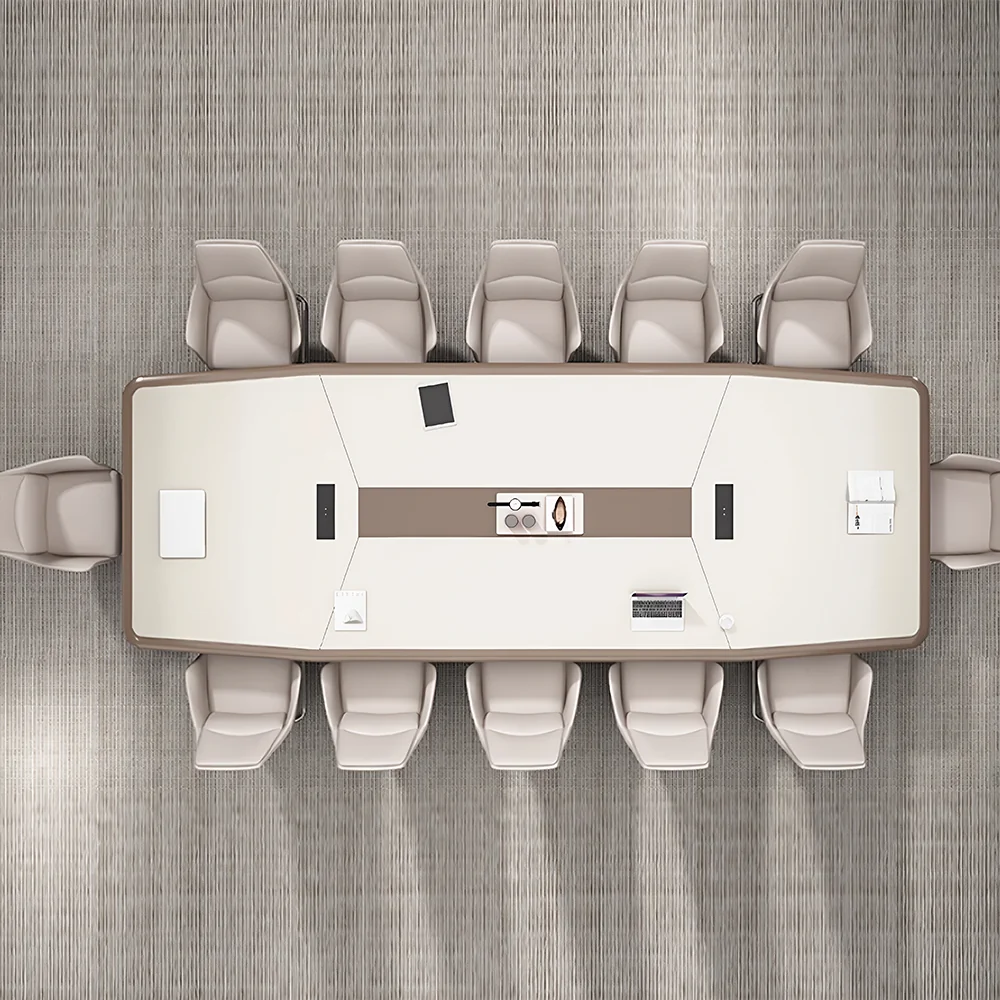 Light Luxury Modern Lacquered Conference Table - image 3