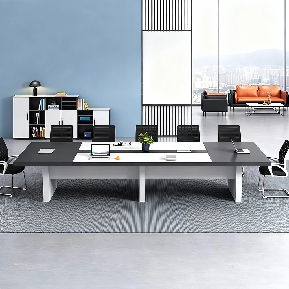 Long Rectangular Office Negotiation Table - image 2