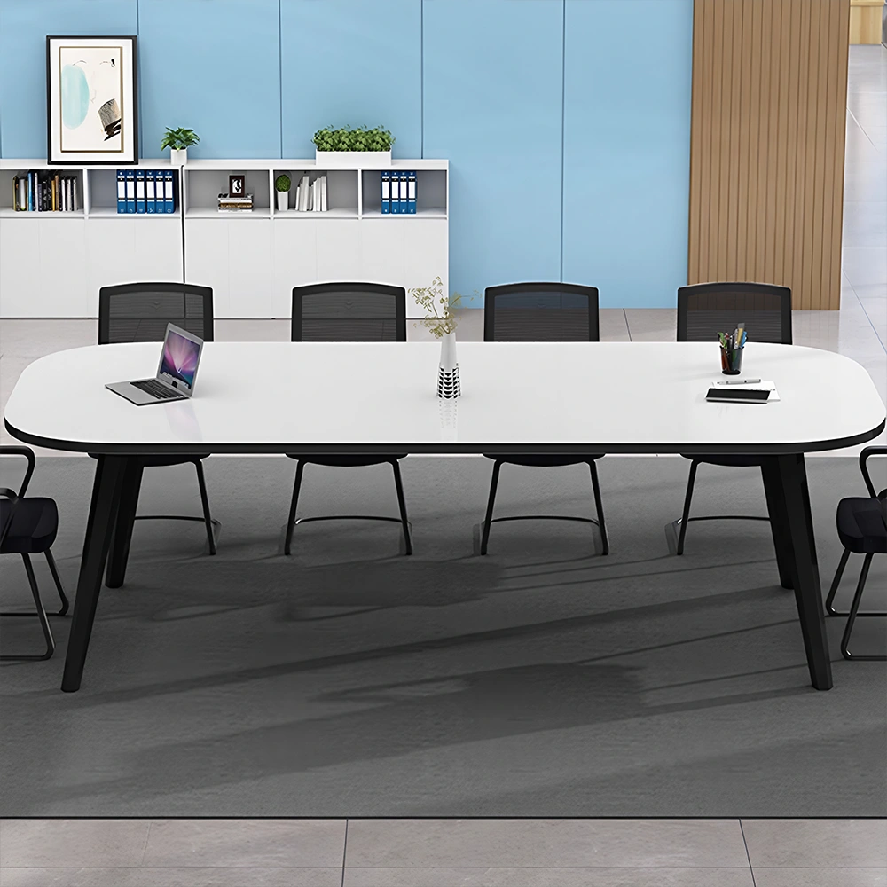 Minimalist Small Oval Conference Table - Office Desk - image 3