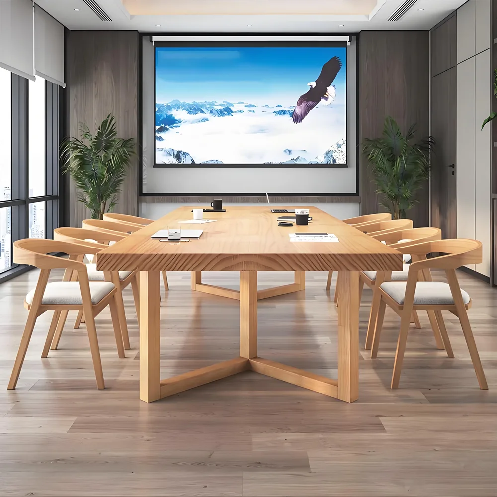 Solid Wood Conference Table - Elegance and Utility - image 3