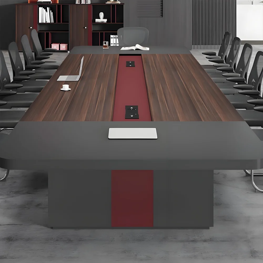 Sturdy Large Rectangular Conference Table - image 4