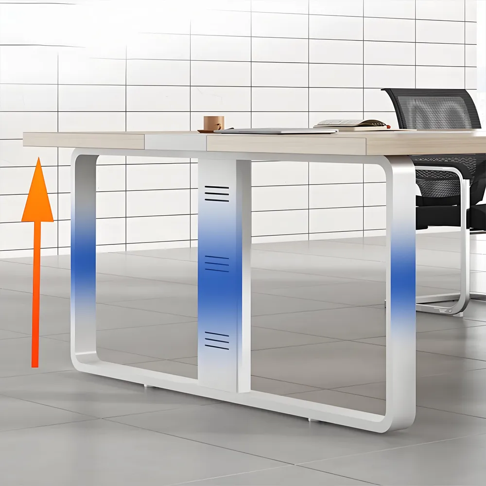 Rectangular Wood Conference Table Desk - image 4