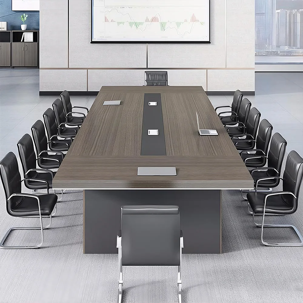 Classic Rectangular Office Desk - Ideal for Meetings - image 4