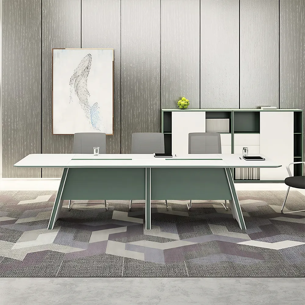 Contemporary Rectangular Conference Table - image 2