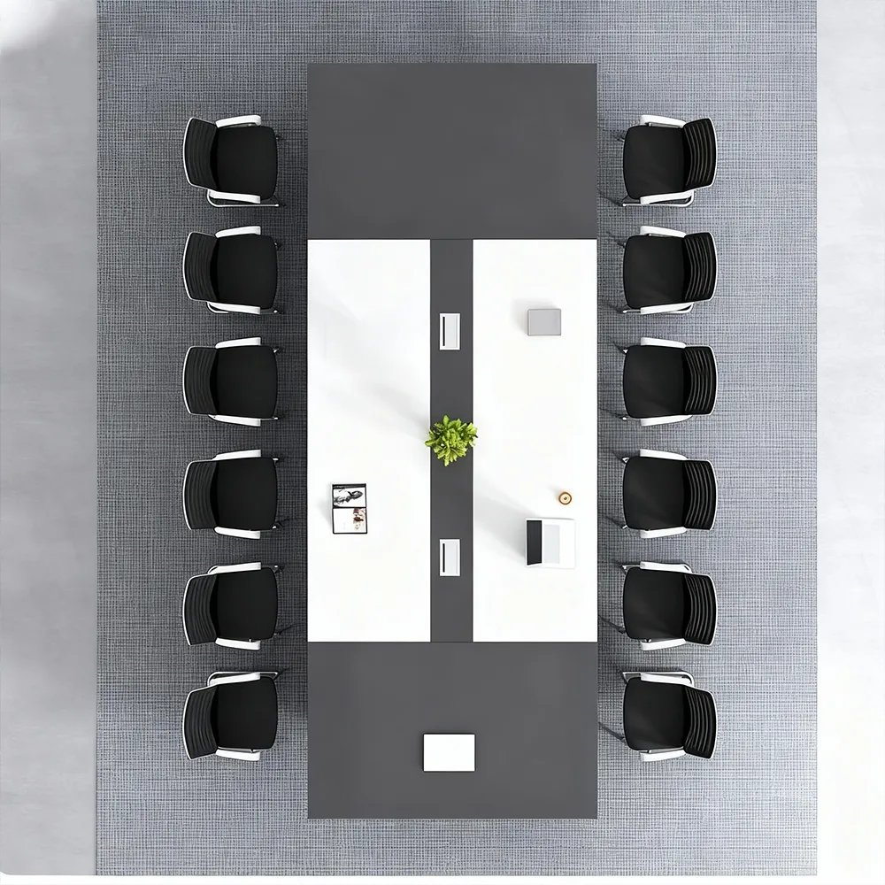 Long Rectangular Office Negotiation Table - image 3
