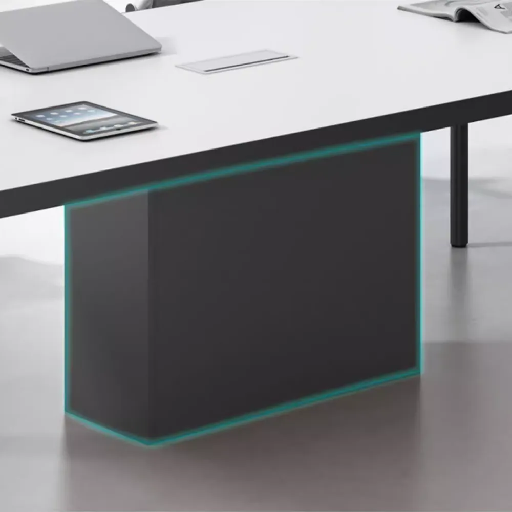 Rectangular Conference Table Wrapped In Aluminum - image 5