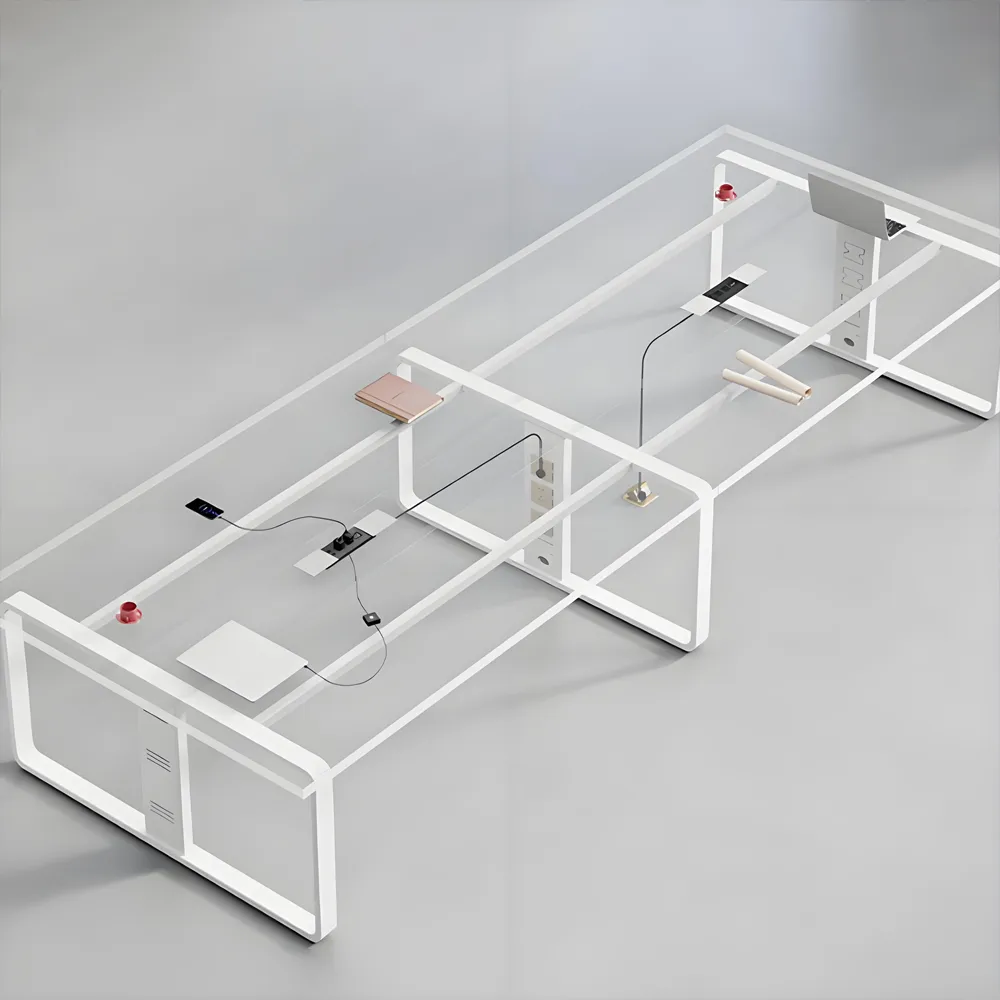 Rectangular Wood Conference Table Desk - image 5