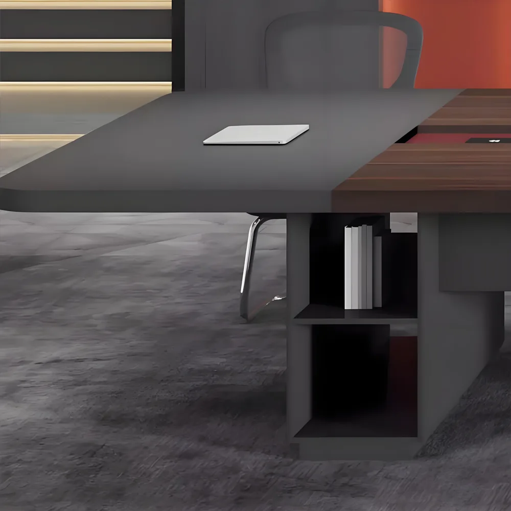 Sturdy Large Rectangular Conference Table - image 5