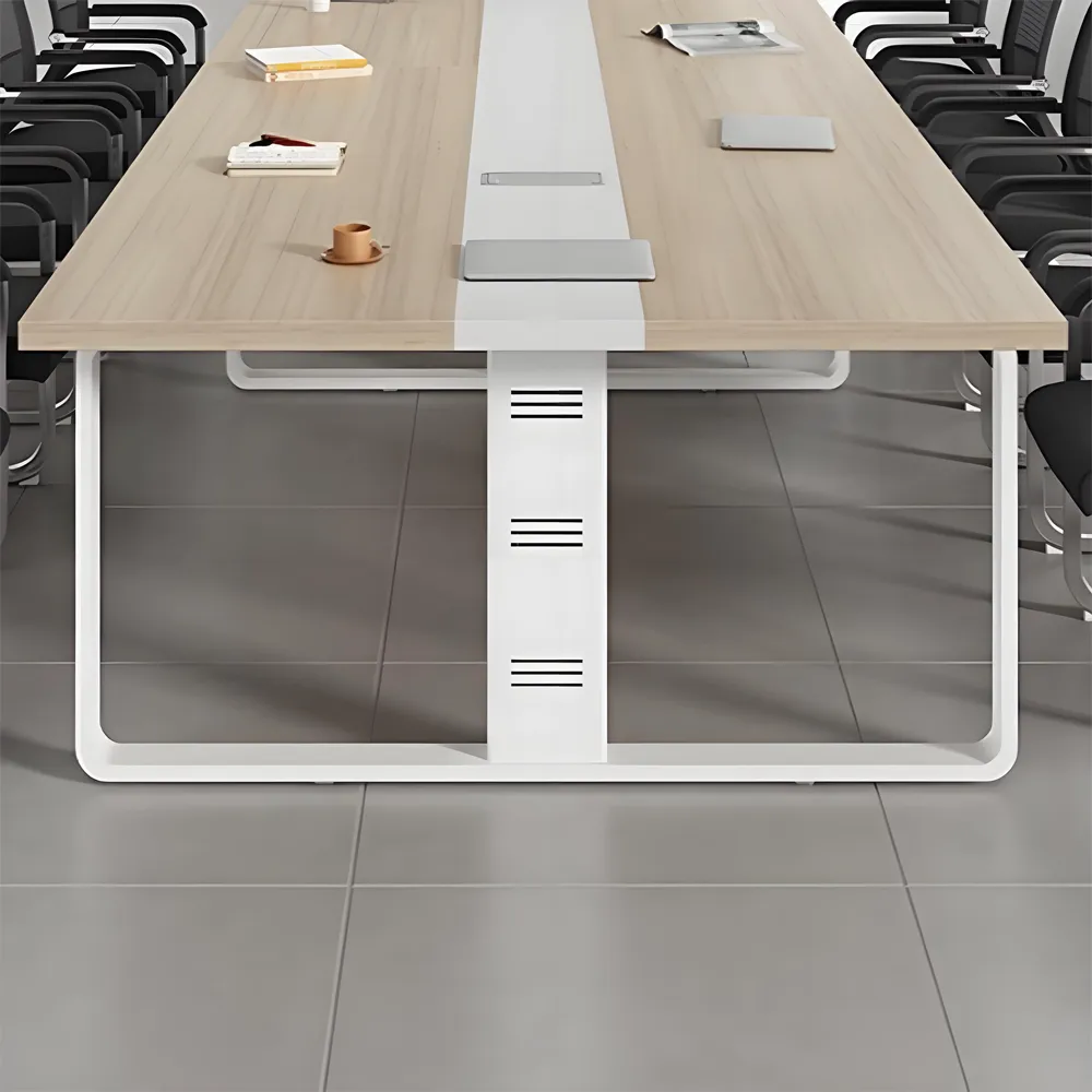 Rectangular Wood Conference Table Desk - image 6
