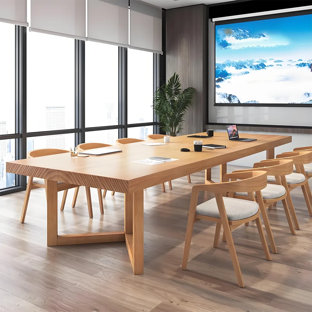 Solid Wood Conference Table - Elegance and Utility - image 2