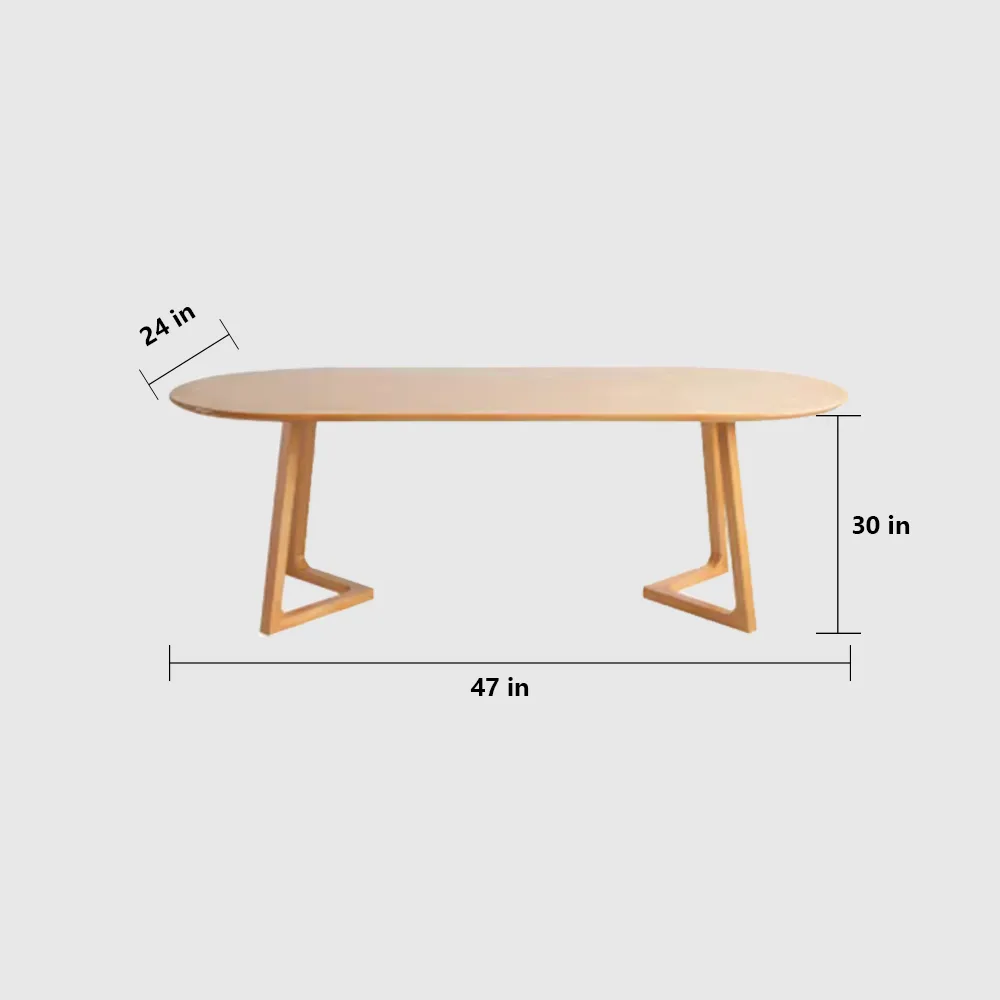 Oval Small Home Log Conference Table - Maoters - image 7
