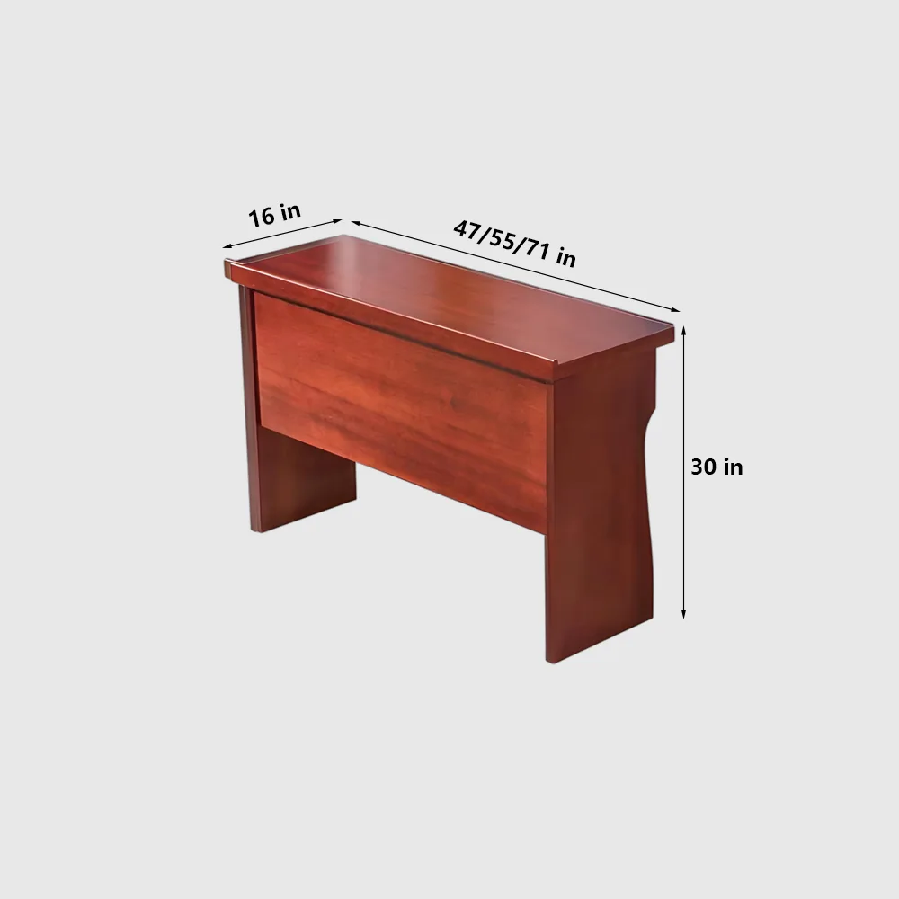 Solid Wood Rectangular Conference Table - Maoters - image 6