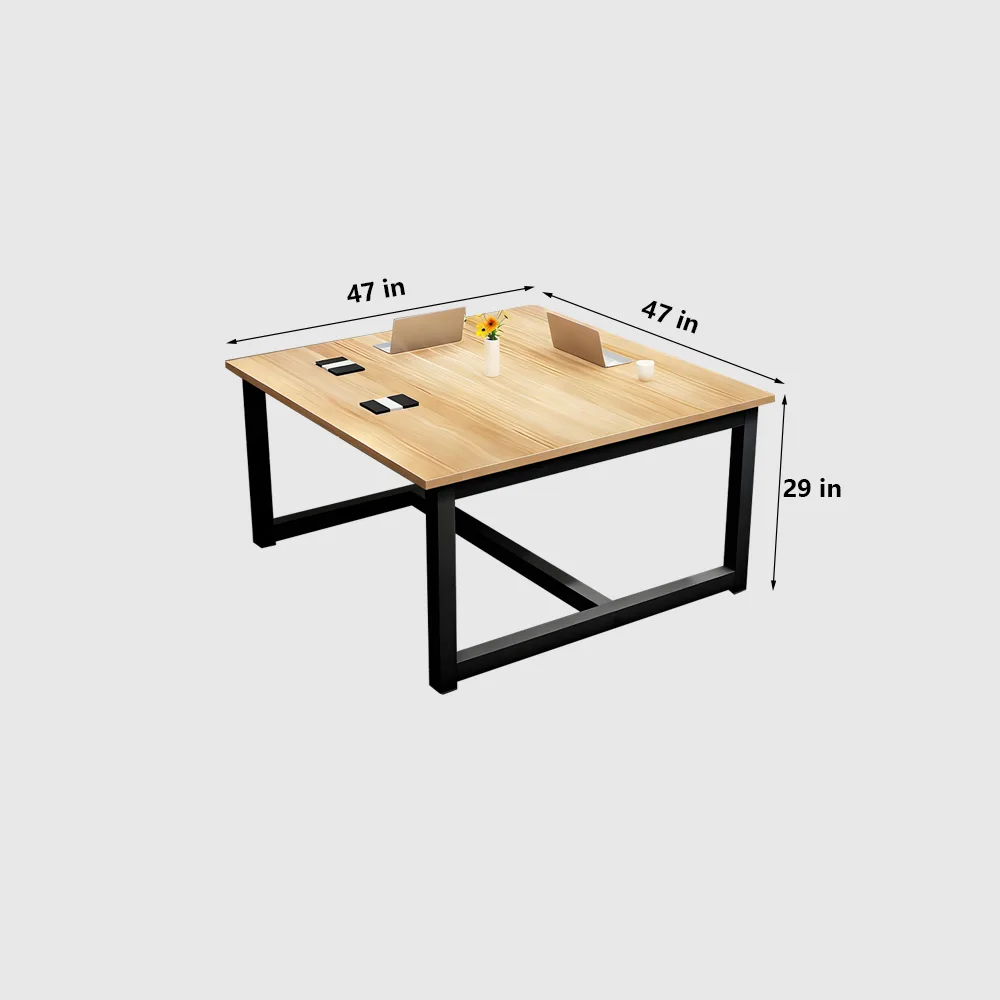 Solid Wood Rectangular Conference Table - Maoters - image 6